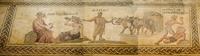Cyprus, Mozaik uit de oudheid bij Pafos<br>Montage van 4 foto's