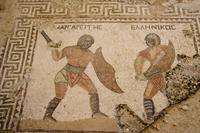 Cyprus, Kourion opgravingen, huis van de gladiatoren