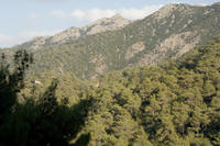 Cyprus, Madari ridge trail, 4de etappe. Ook nog de brandpost in de verte te zien.