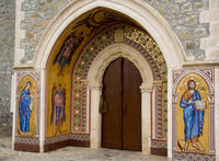 Cyprus, Kykko klooster, bij de uitgang