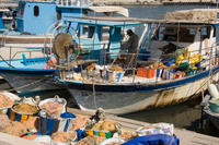 Cyprus, Visserbootjes in de haven van Latchi