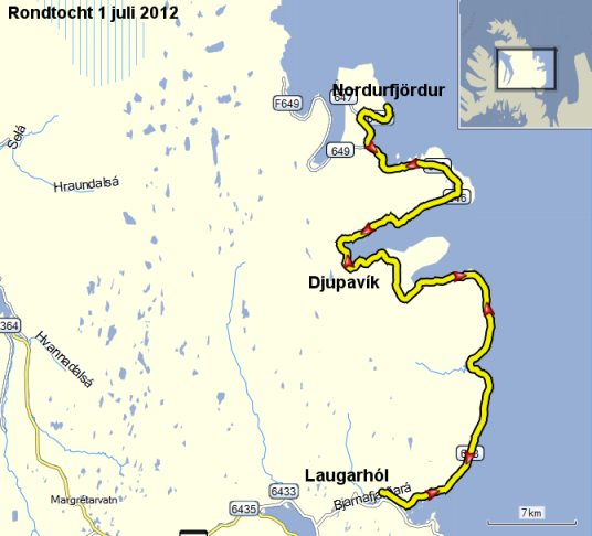route 1 juli 2012