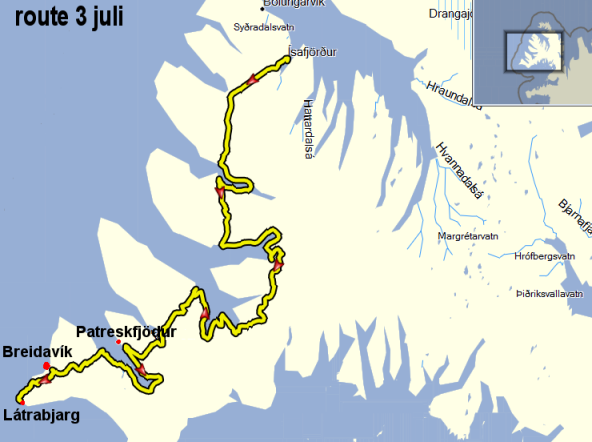 route 3 juli 2012
