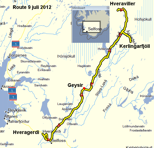 route 9 juli 2012